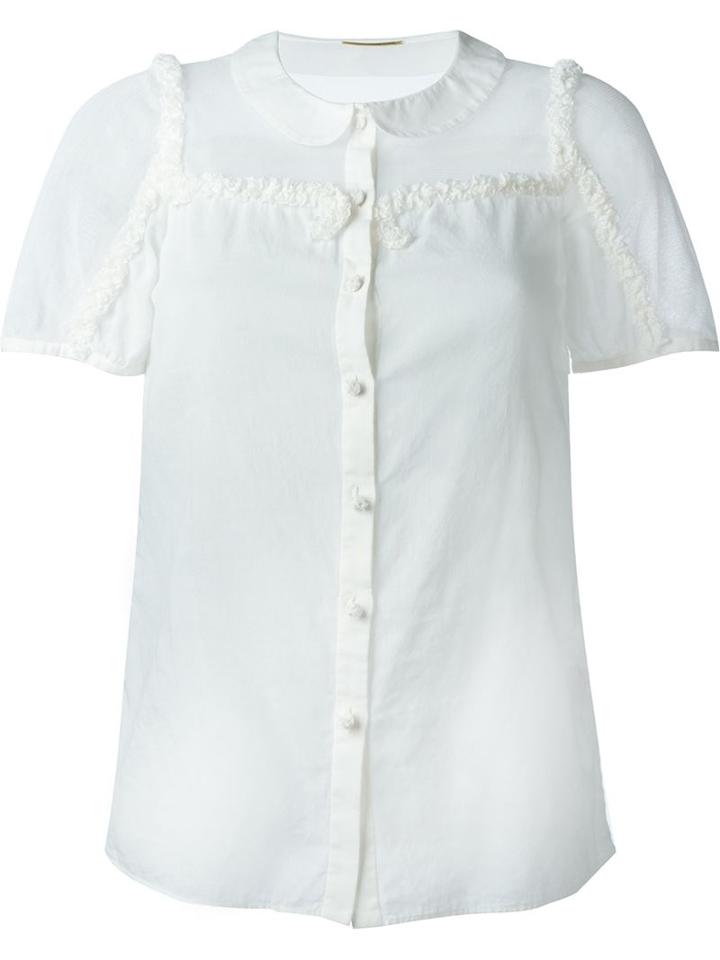 Saint Laurent Ruffle Trim Blouse