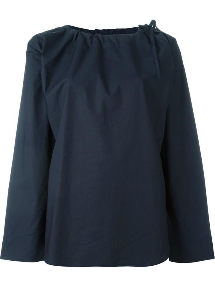 Sofie D'hoore 'bolt' Tie Up Neck Relaxed Fit Blouse