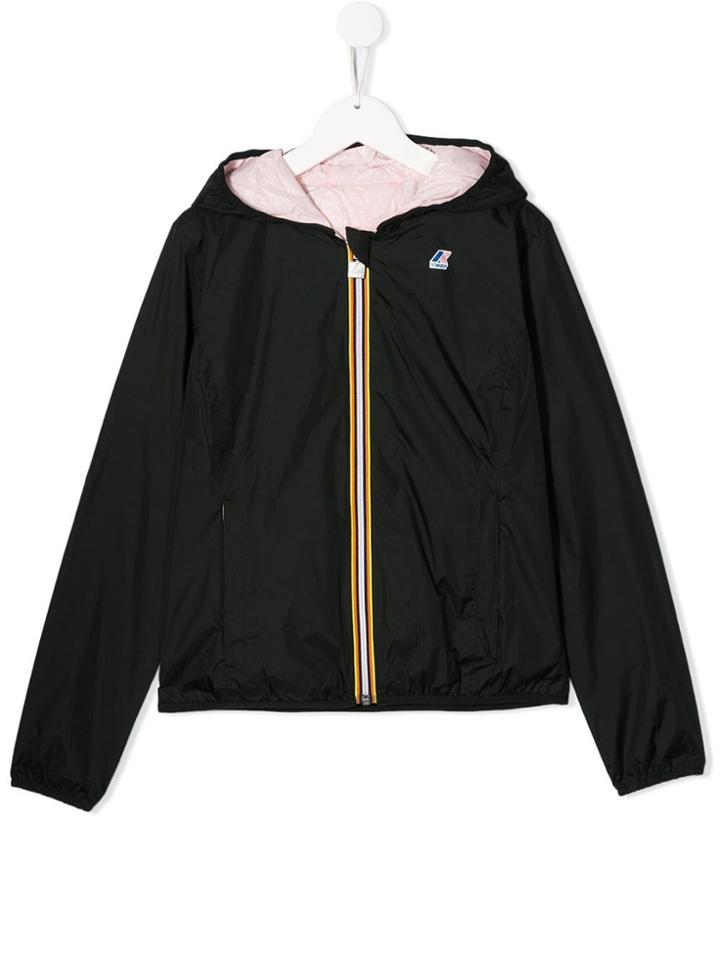 K Way Kids Reversible Bomber Jacket - Black