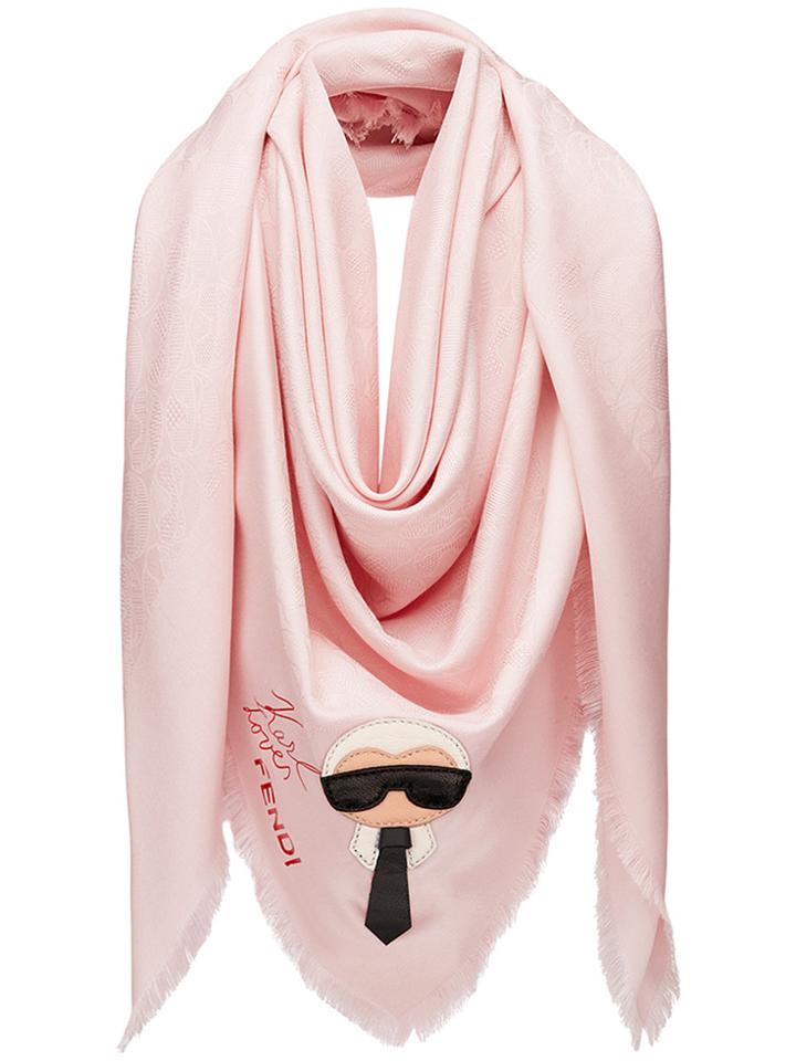 Fendi Karlito Shawl - Pink & Purple