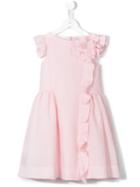 Simonetta Ruffled Dress, Girl's, Size: 8 Yrs, Pink/purple