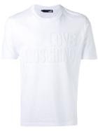 Love Moschino - Embossed Logo T-shirt - Men - Cotton - S, White, Cotton