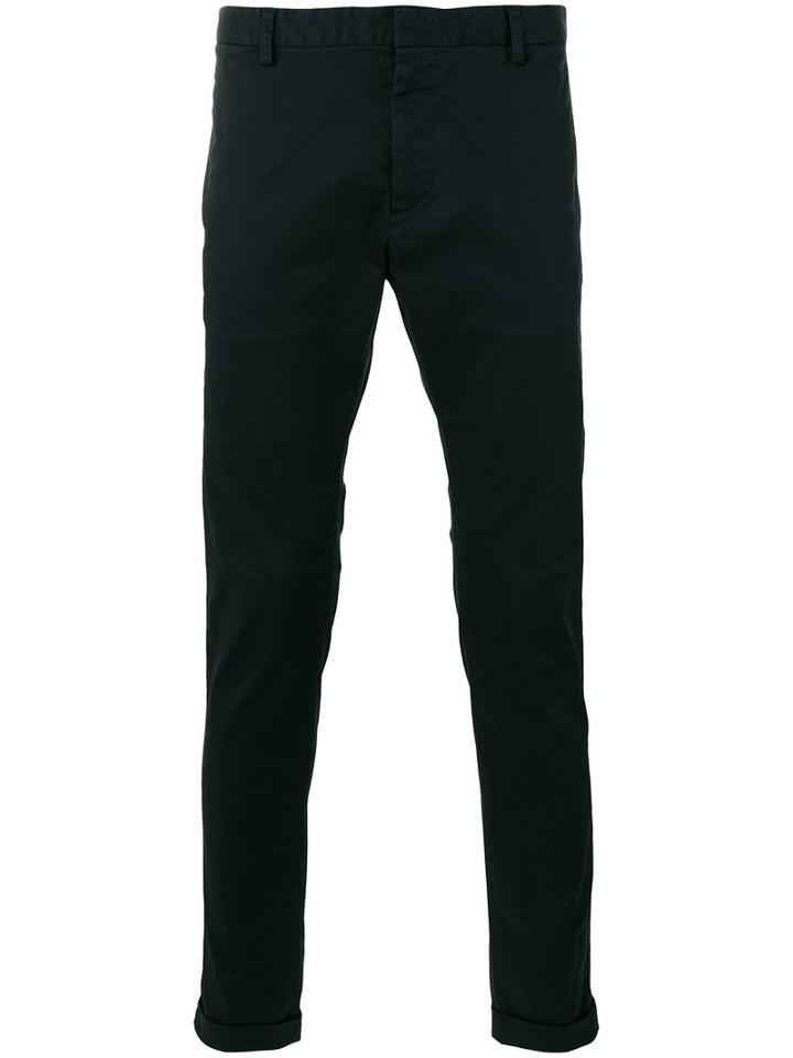 Dsquared2 - Straight Leg Chinos - Men - Cotton/spandex/elastane - 52, Black, Cotton/spandex/elastane