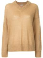 H Beauty & Youth Oversized Long-sleeve Sweater - Brown