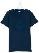 Stefano Ricci Kids Teen Dragon Embroidered T-shirt - Blue