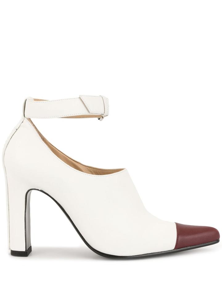 Ports 1961 Contrast Toe Cap Boots - White