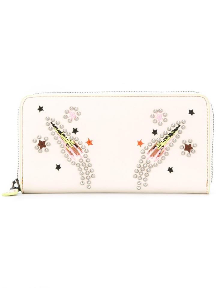 Coach Embellished Rocket Wallet - Nude & Neutrals