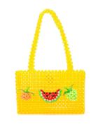 Susan Alexandra Fruit Beaded Bag - Yellow