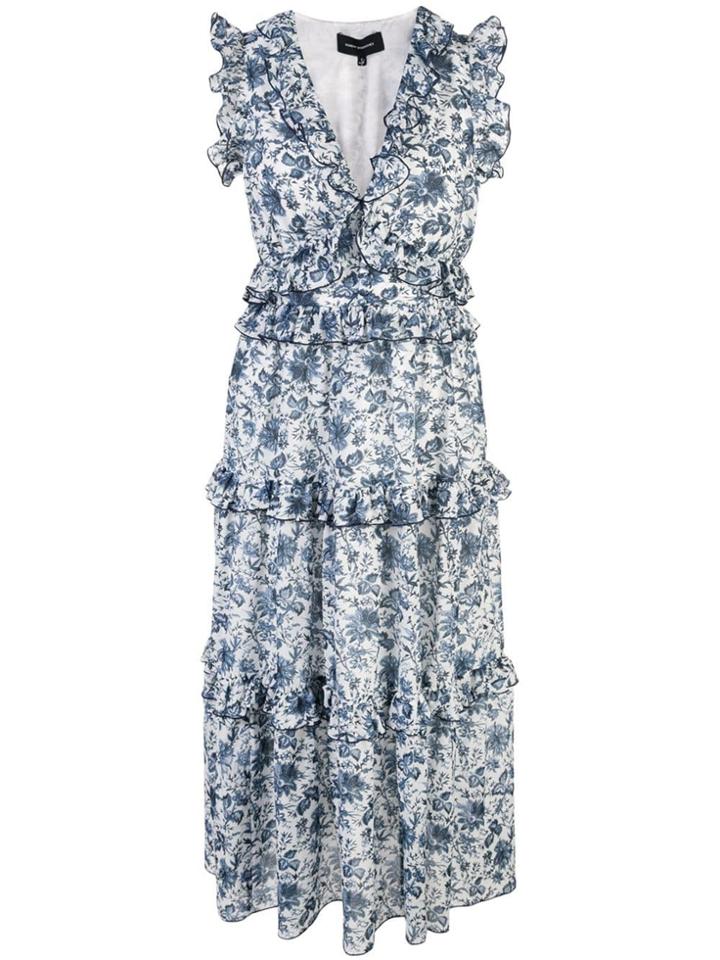 Robert Rodriguez Studio Carmen Ruffle Dress - Blue