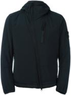 Stone Island Hooded Jacket, Men's, Size: Xxl, Black, Polyester/spandex/elastane/polyurethane Resin/polyester