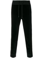 Ermanno Scervino Straight-leg Velvet Trousers - Black