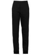 Lanvin Tailored Trousers, Men's, Size: 48, Black, Silk/cotton/polyamide/spandex/elastane