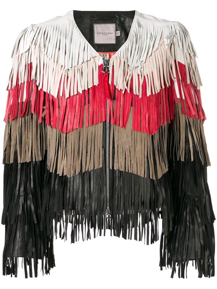 Urbancode Fringe Jacket - Black