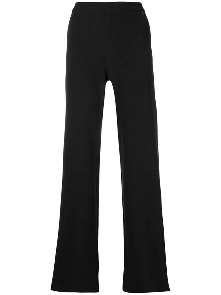 Blugirl High-waisted Palazzo Trousers - Black