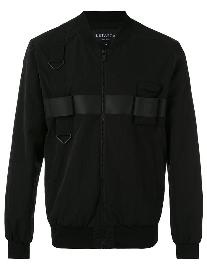 Letasca - Classic Bomber Jacket - Men - Cotton - L, Black, Cotton