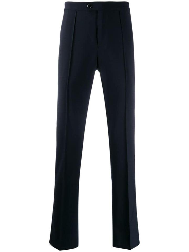 John Varvatos Seam Detail Tailored Trousers - Blue
