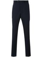 Officine Generale - Slim Fit Trousers - Men - Wool - 52, Blue, Wool