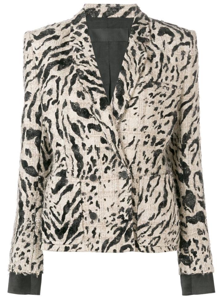 Haider Ackermann Leopard Pattern Blazer - Neutrals