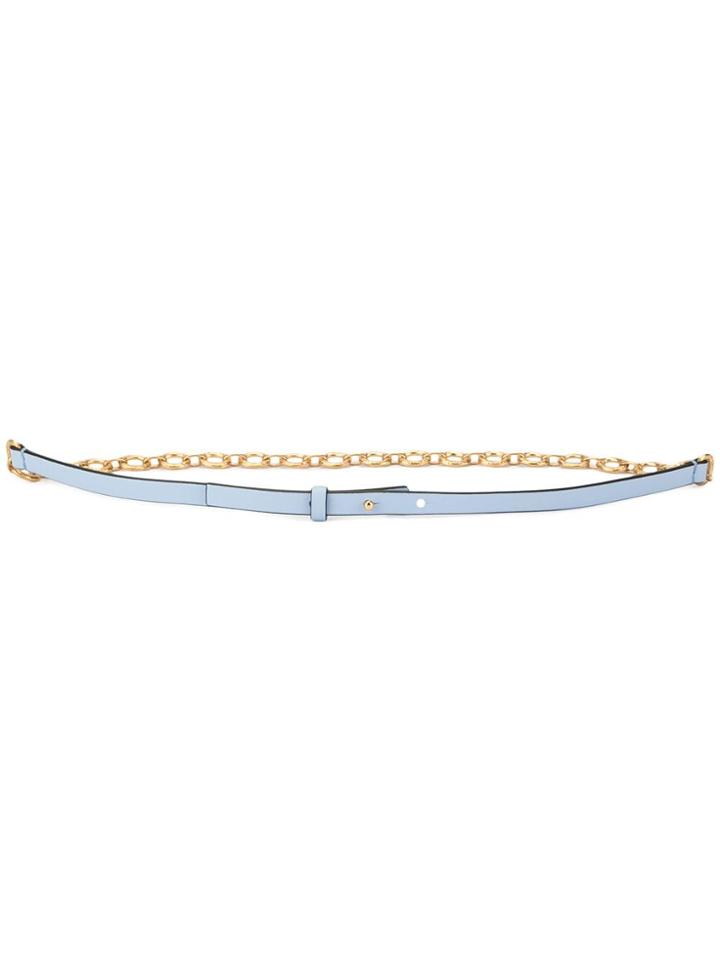 Marni Link Chain Slim Belt - Blue