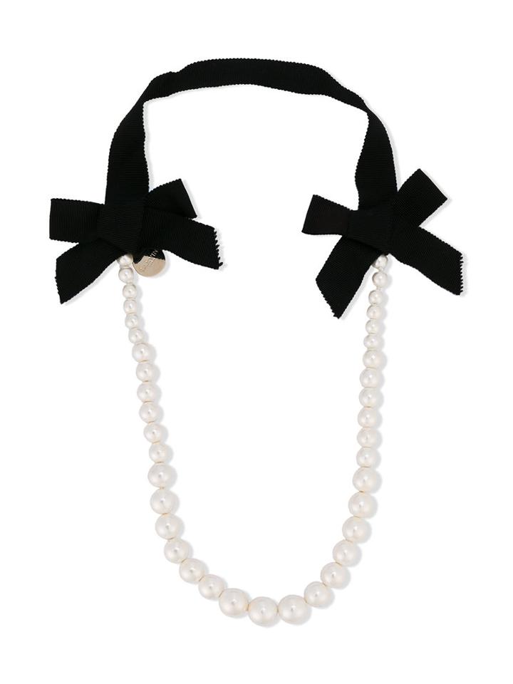 Lanvin Petite - Pearl Necklace - Kids - Polyester - One Size, White