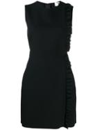 Msgm Frill Trimmed Dress - Black