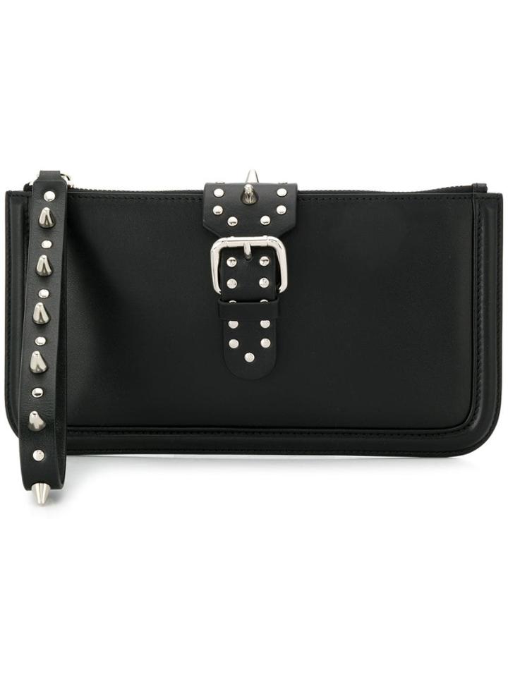 Red Valentino Red V) Studded Clutch - Black