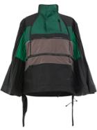 Facetasm Wide Pleated Waterproof Jacket - Green
