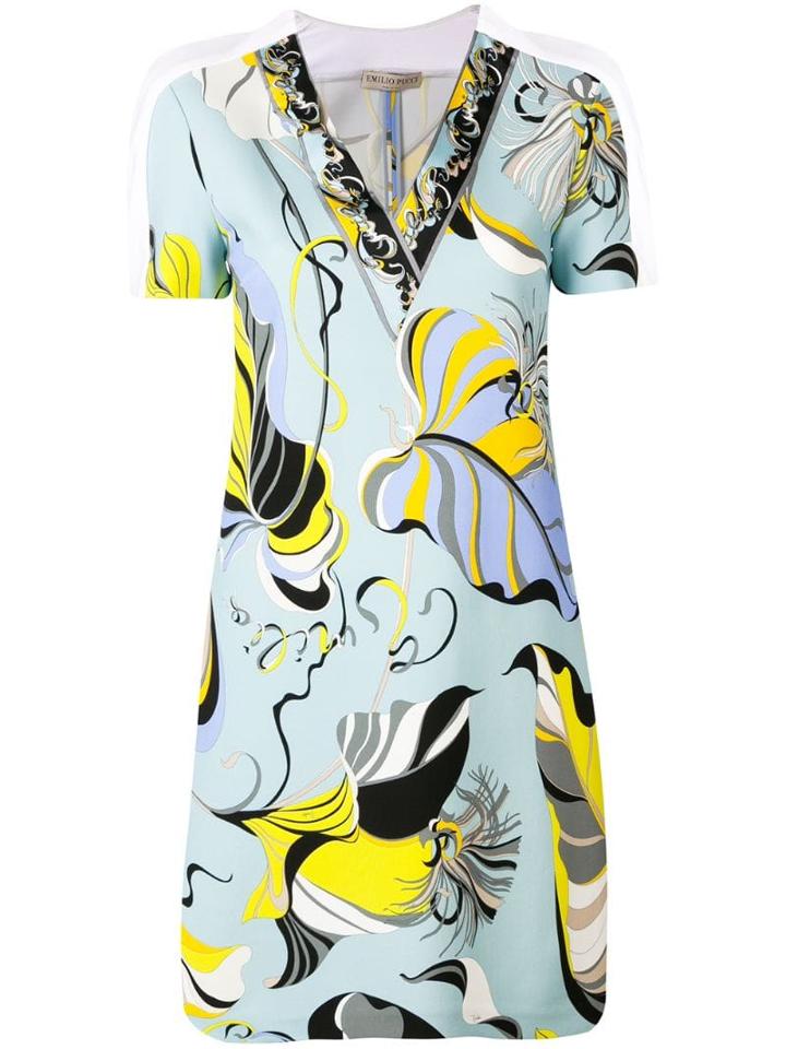 Emilio Pucci Frida Print Mini Dress - Blue