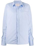 A.f.vandevorst Striped Oversized Shirt - Blue