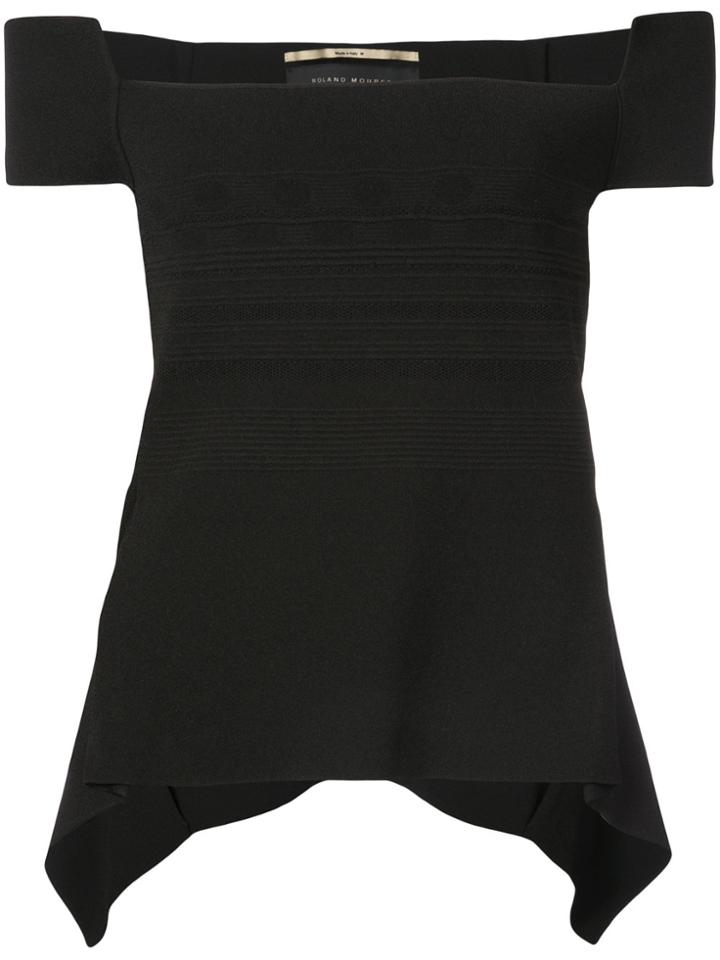 Roland Mouret Off-shoulder Top - Black
