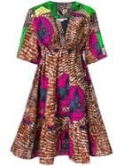 Stella Mccartney Deep V-neck Dress - Multicolour