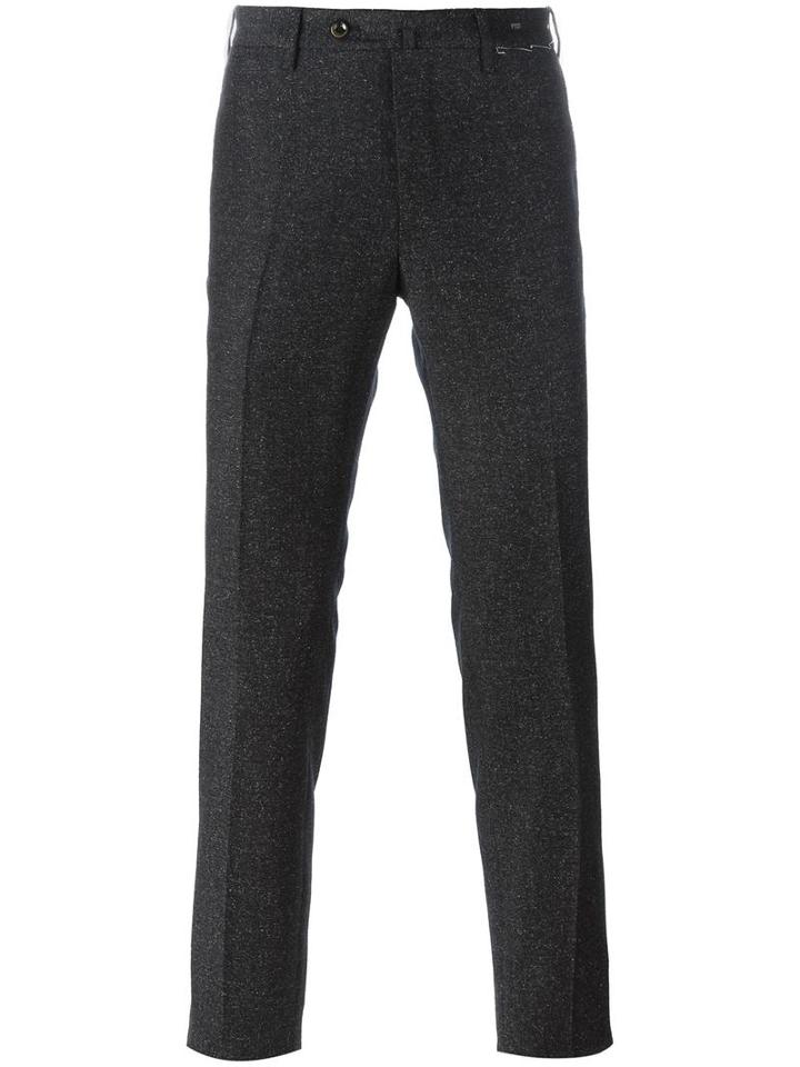 Pt01 Slim-fit Trousers, Men's, Size: 50, Grey, Virgin Wool/silk