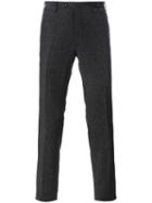 Pt01 Slim-fit Trousers, Men's, Size: 50, Grey, Virgin Wool/silk