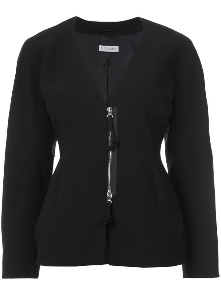 Altuzarra Zipped Fitted Jacket - Black