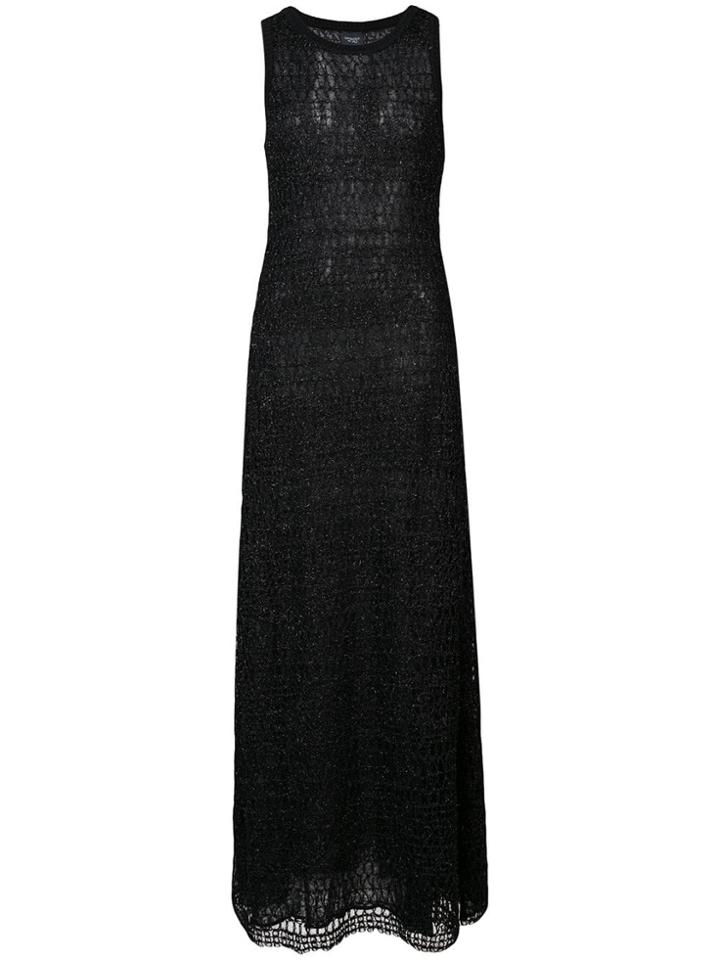 Giambattista Valli Long Knitted Dress - Black