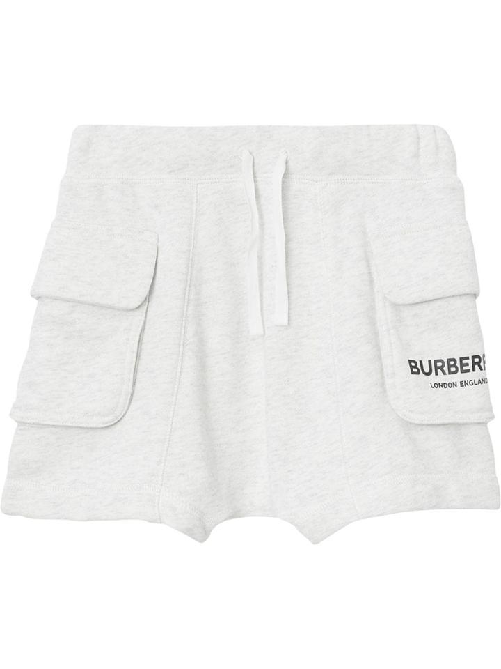 Burberry Kids Teen Drawstring Shorts - White