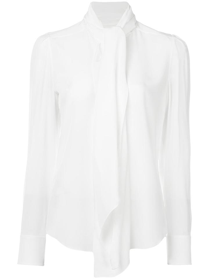 Chloé - Pussy Bow Blouse - Women - Silk - 42, White, Silk