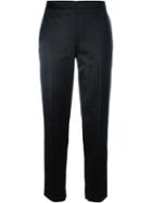 Emanuel Ungaro Front Pleat Trousers, Women's, Size: 42, Black, Silk/cotton