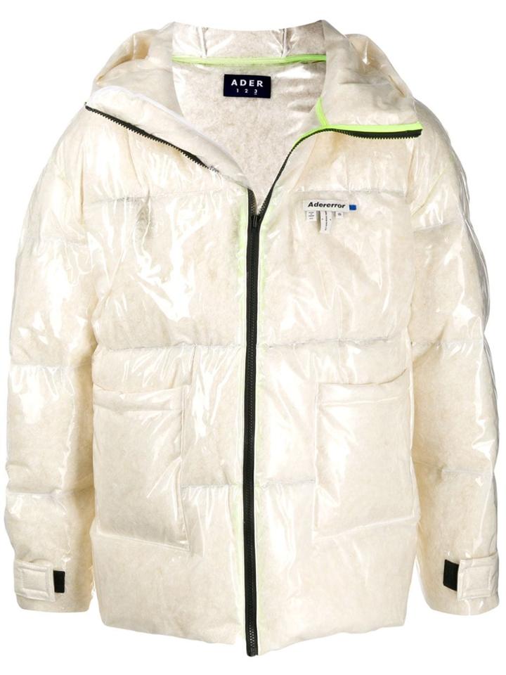 Ader Error Transparent Puffer Jacket - White