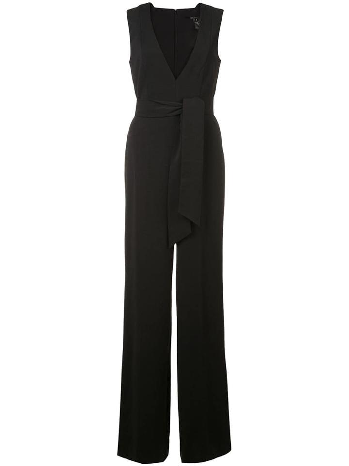 Jay Godfrey Belted Waist Jumpsuit - Black