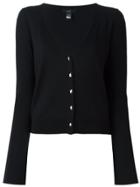 Cavalli Class Cropped V-neck Cardigan - Black