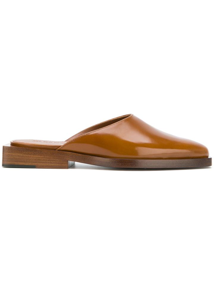 Jil Sander Flat Mules - Brown