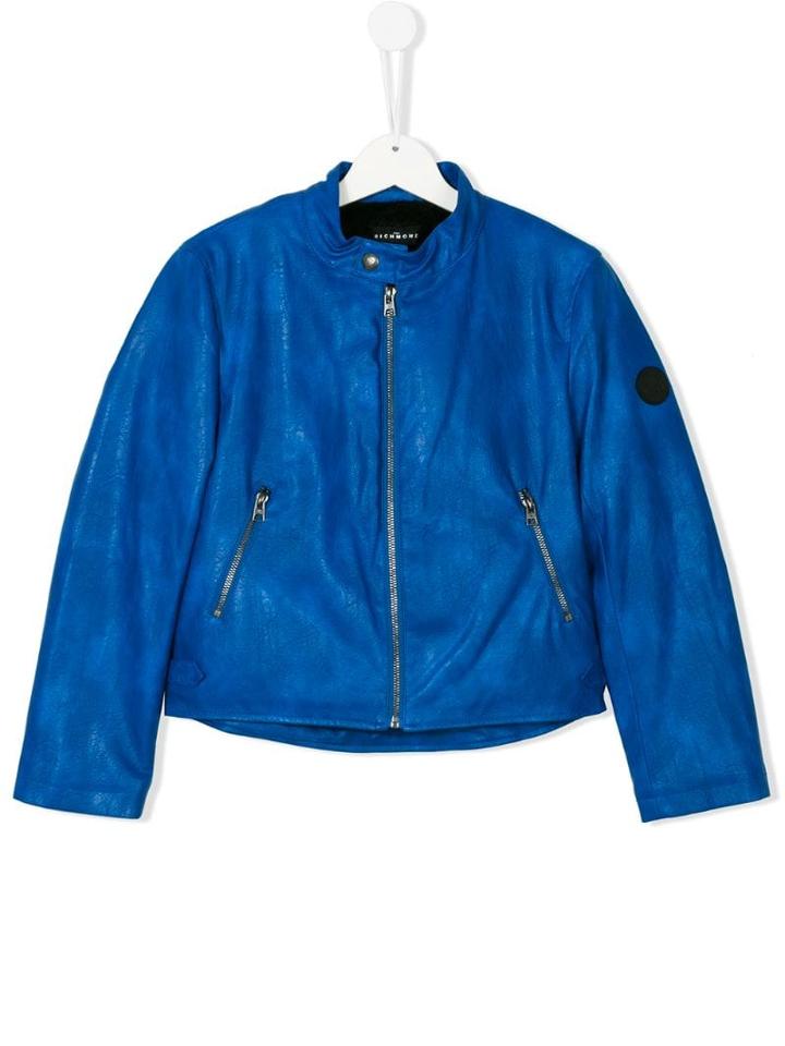 John Richmond Junior Printed Slogan Jacket - Blue