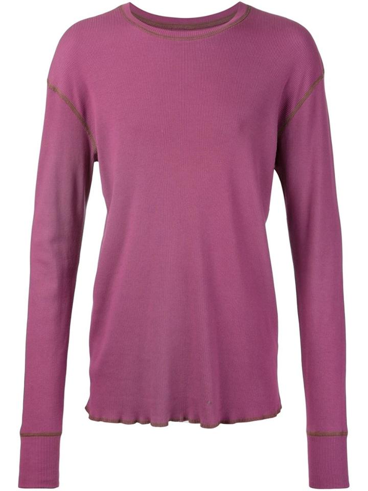 321 Longsleeved Ribbed T-shirt - Pink & Purple