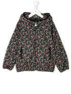 Moncler Kids Floral Print Jacket, Girl's, Size: 8 Yrs, Black