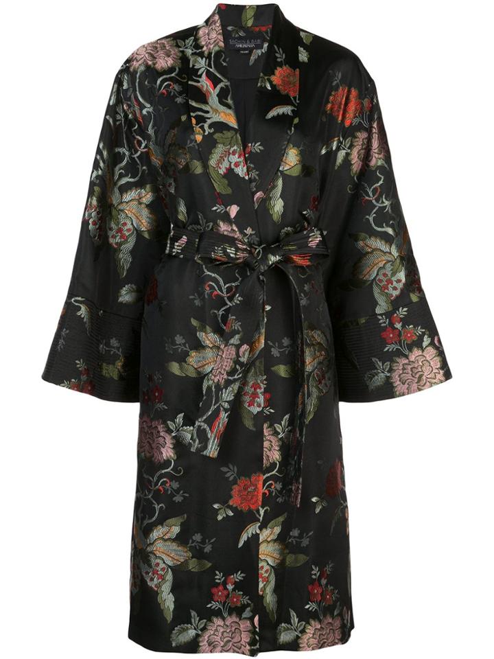 Sachin & Babi Jacquard Evening Coat - Black