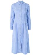 À La Garçonne A-line Shirt Dress - Blue