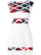 Gloria Coelho Printed Shift Dress - White