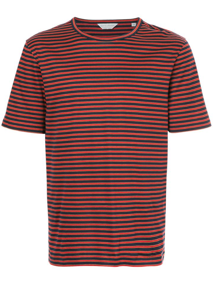 Gieves & Hawkes Striped T-shirt - Blue