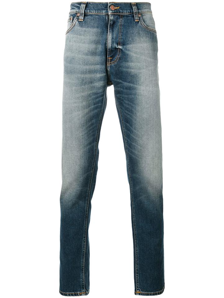 Nudie Jeans Co Light-wash Slim-fit Jeans - Blue